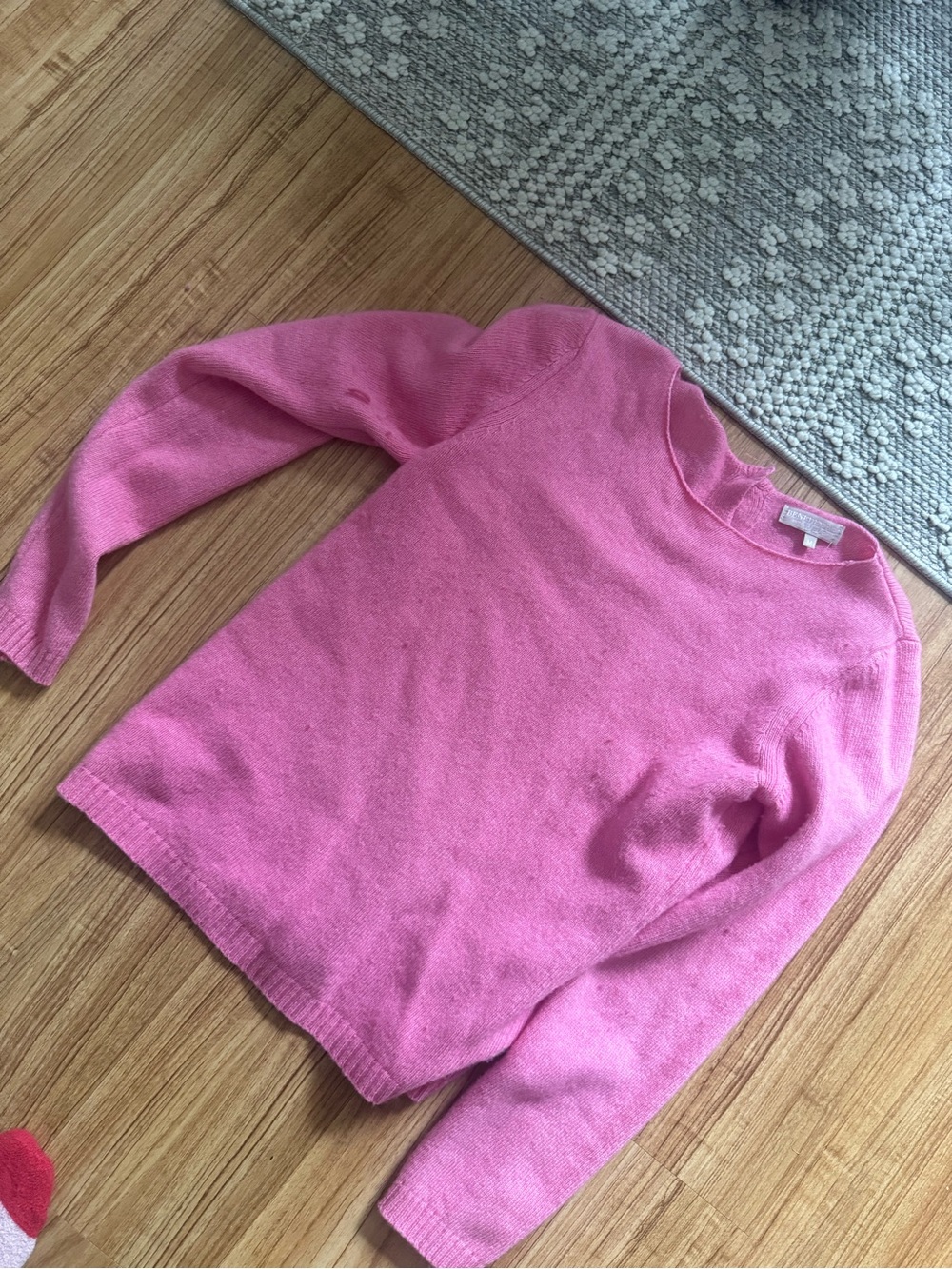 Women's Pink Crewneck Sweater - Classic Lightweight Knit